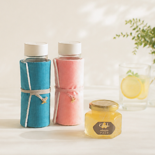 【新商品・数量限定】アカシアはちみつ＆TSUTSUMU -包- （おでかけマルチクロス）セット