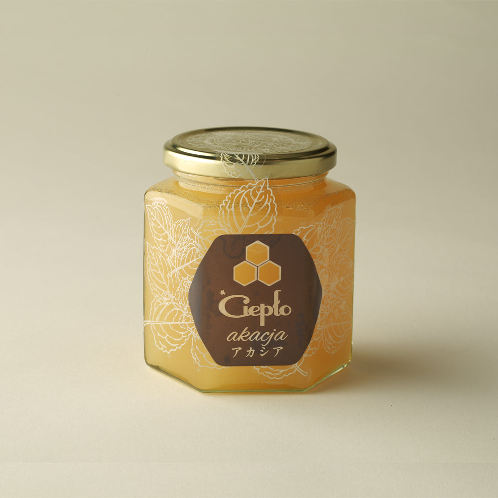 アカシアの生はちみつ,ポーランド産,クリアな甘味,二日酔いの緩和,非加熱,ドリンクやパンケーキに,京都はちみつ専門店