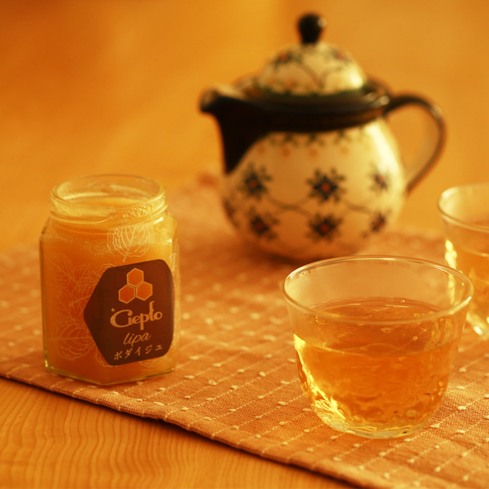 菩提樹の生はちみつ,ポーランド産,非加熱,抗菌作用,風邪予防,喉ケア,白湯,京都はちみつ専門店